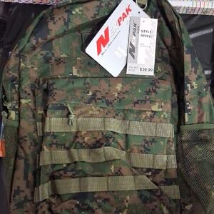 Men's Camo Tactical Backpack - Green Camouflage